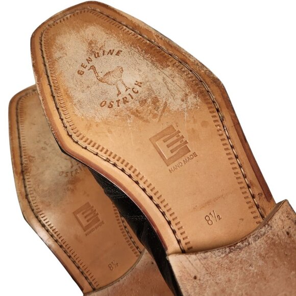 David Eden Handmade Ostrich Dress Shoes main image 4